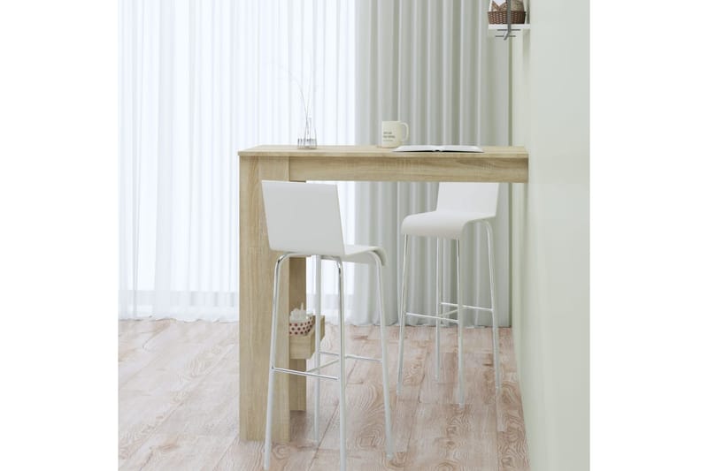 beBasic Barbord väggmonterat sonoma-ek 102x45x103,5 cm konstruerat trä - Möbler - Matplats - Barmöbler - Barbord
