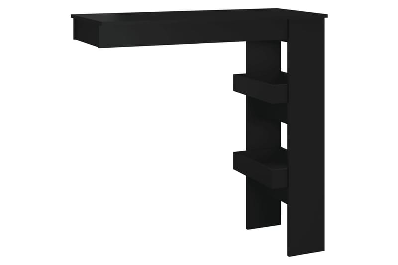 beBasic Barbord väggmonterat svart 102x45x103,5 cm konstruerat trä - Möbler - Matplats - Barmöbler - Barbord