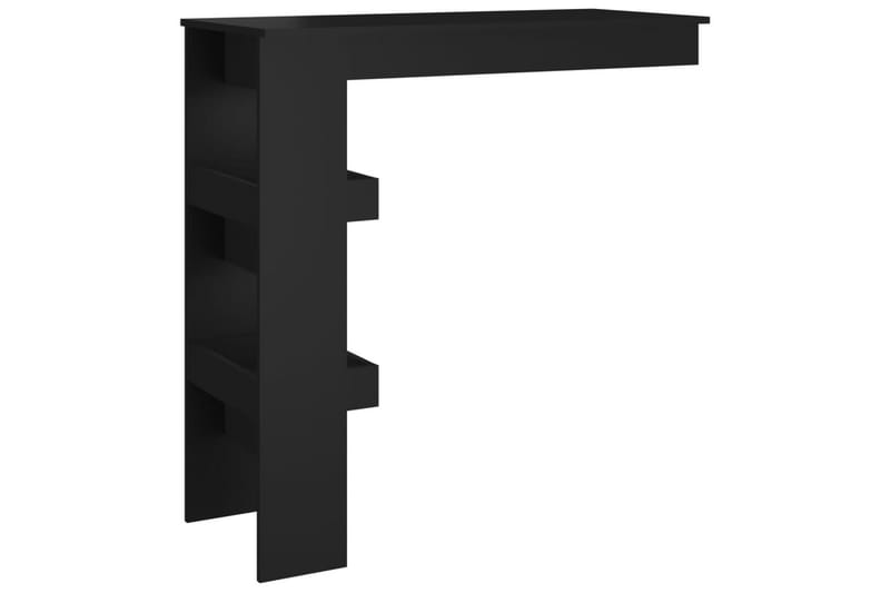 beBasic Barbord väggmonterat svart 102x45x103,5 cm konstruerat trä - Barbord - Bord