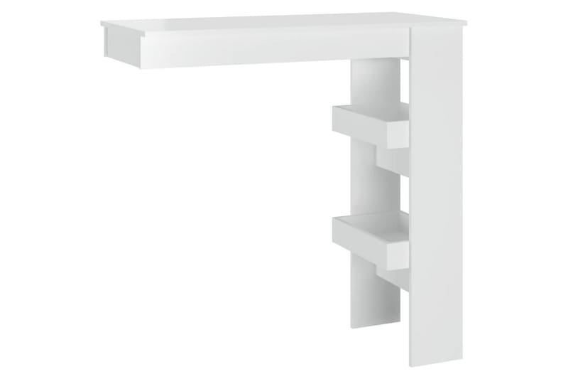 beBasic Barbord väggmonterat vit glans 102x45x103,5 cm konstruerat trä - Möbler - Matplats - Barmöbler - Barbord