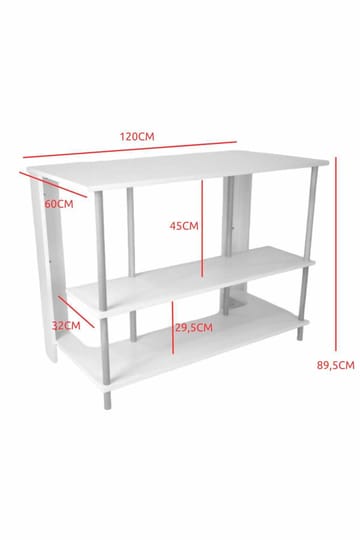 Belvo Köksö 120x89,5x60 cm - Sapphire Oak - Förvaring - Förvaringsmöbler - Köksö