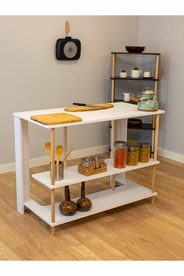 Belvo Köksö 120x89,5x60 cm - Vit - Förvaring - Förvaringsmöbler - Köksö