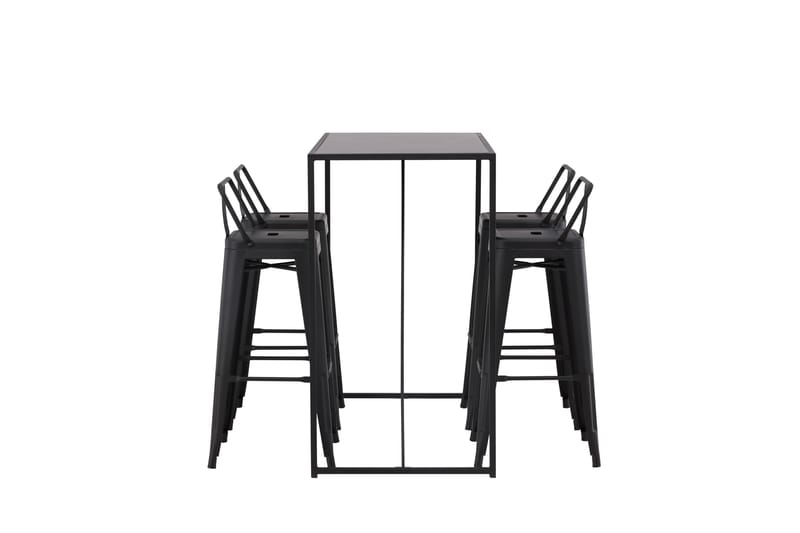 Brea Barbord 60x120 cm med 4 Tempe Stolar - Svart - Möbler - Matplats - Barmöbler - Barbord
