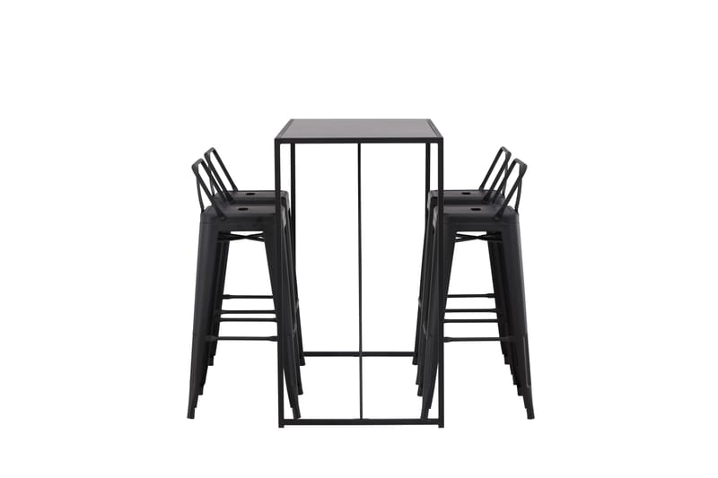 Brea Barbord 60x120 cm med 4 Tempe Stolar - Svart - Möbler - Matplats - Barmöbler - Barbord