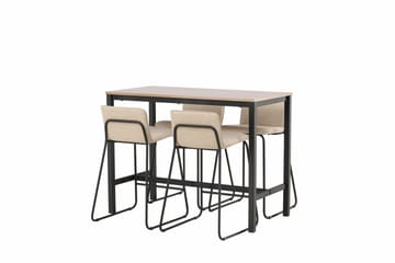 Camden Barbord 60x120 cm med 4 Bisbee Stolar - Beige - Möbler - Matplats - Barmöbler - Barbord