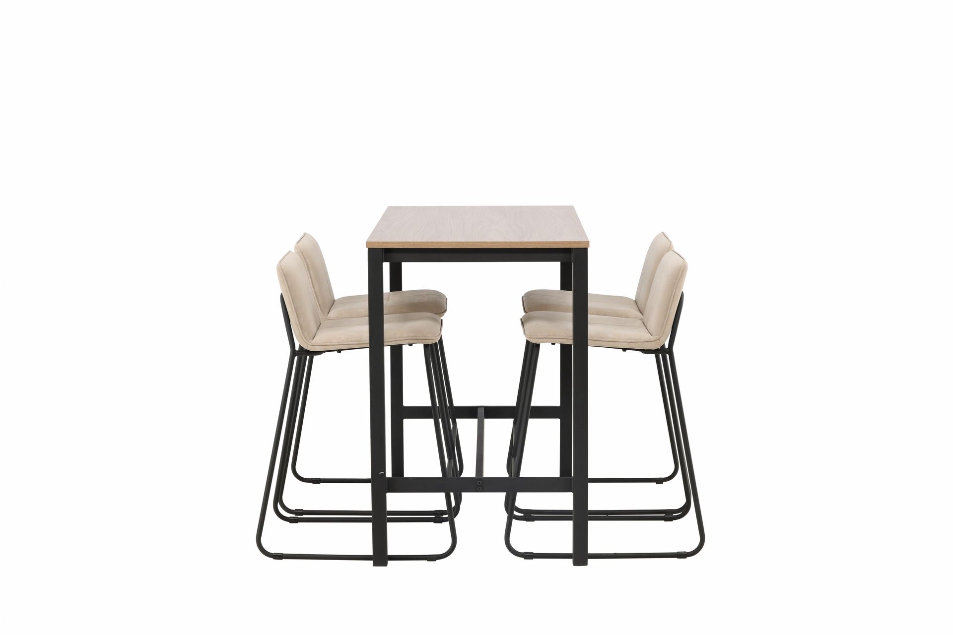 Camden Barbord 60x120 cm med 4 Bisbee Stolar - Beige - Möbler - Matplats - Barmöbler - Barbord