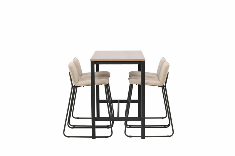 Camden Barbord 60x120 cm med 4 Bisbee Stolar - Beige - Möbler - Matplats - Barmöbler - Barbord