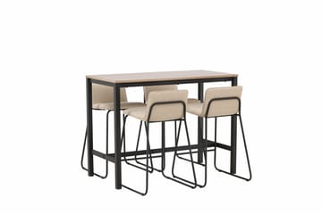 Camden Barbord 60x120 cm med 4 Bisbee Stolar - Beige - Möbler - Matplats - Barmöbler - Barbord