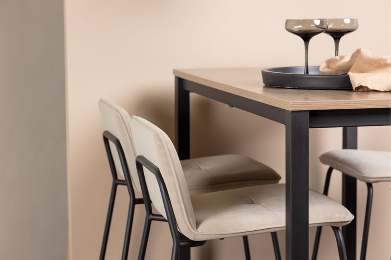 Camden Barbord 60x120 cm med 4 Bisbee Stolar - Beige - Möbler - Matplats - Barmöbler - Barbord