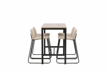 Camden Barbord 60x120 cm med 4 Bisbee Stolar - Beige - Möbler - Matplats - Barmöbler - Barbord