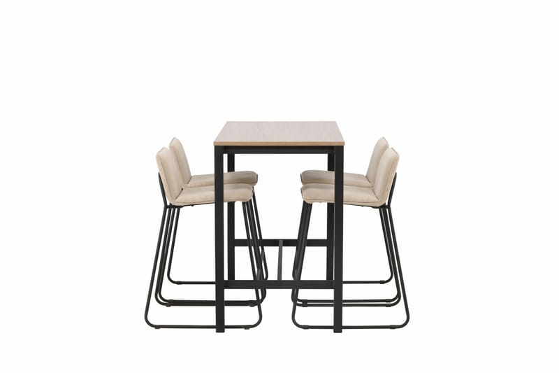 Camden Barbord 60x120 cm med 4 Bisbee Stolar - Beige - Möbler - Matplats - Barmöbler - Barbord