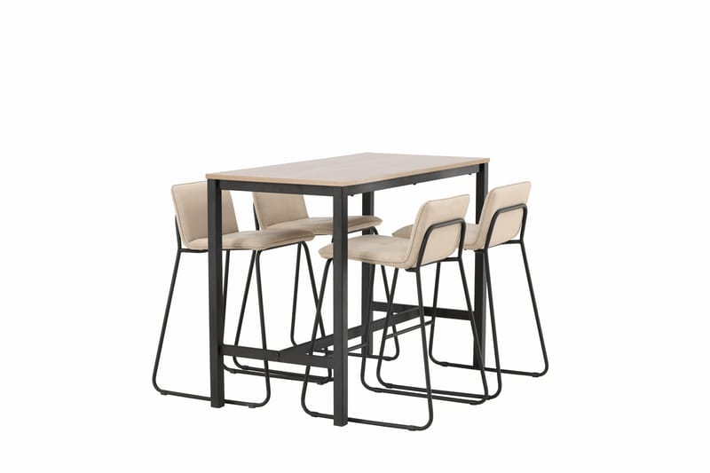 Camden Barbord 60x120 cm med 4 Bisbee Stolar - Beige - Möbler - Matplats - Barmöbler - Barbord