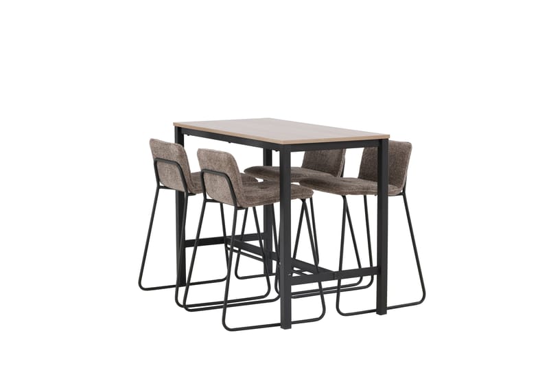Camden Barbord 60x120 cm med 4 Bisbee Stolar - Mörkgrå - Möbler - Matplats - Barmöbler - Barbord
