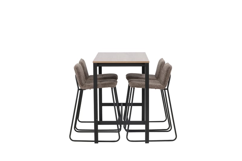 Camden Barbord 60x120 cm med 4 Bisbee Stolar - Mörkgrå - Möbler - Matplats - Barmöbler - Barbord