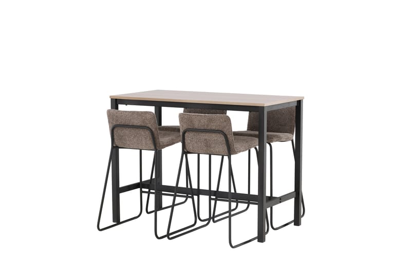 Camden Barbord 60x120 cm med 4 Bisbee Stolar - Mörkgrå - Möbler - Matplats - Barmöbler - Barbord