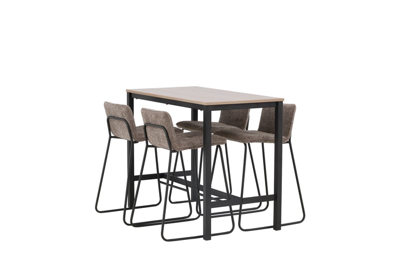 Camden Barbord 60x120 cm med 4 Bisbee Stolar - Mörkgrå - Möbler - Matplats - Barmöbler - Barbord