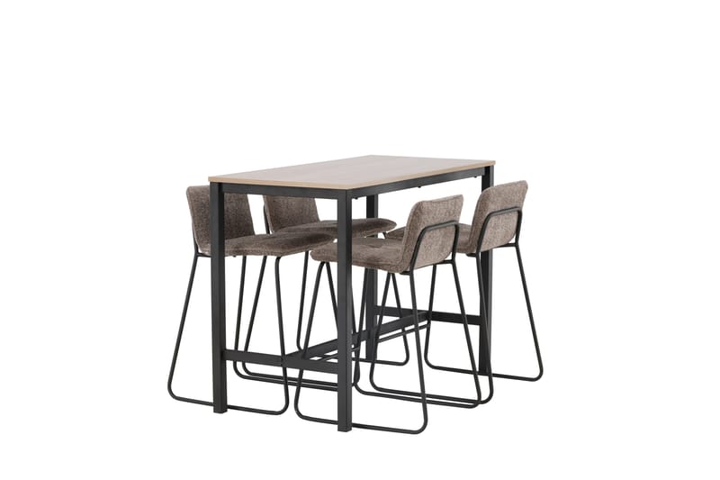 Camden Barbord 60x120 cm med 4 Bisbee Stolar - Mörkgrå - Möbler - Matplats - Barmöbler - Barbord