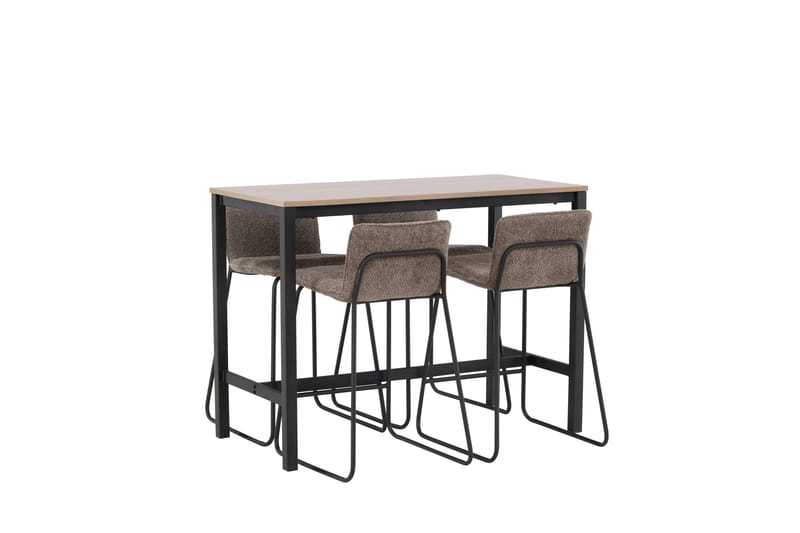 Camden Barbord 60x120 cm med 4 Bisbee Stolar - Mörkgrå - Möbler - Matplats - Barmöbler - Barbord
