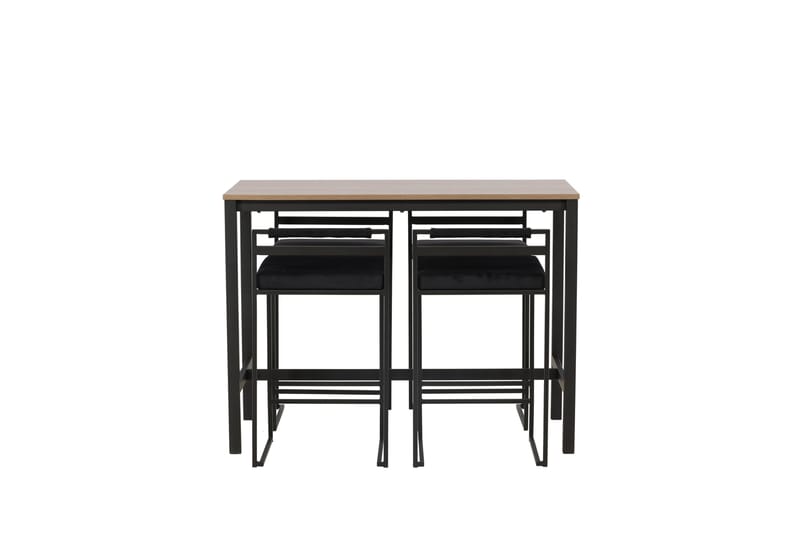 Camden Barbord 60x120 cm med 4 Opelika Stolar - Svart - Möbler - Matplats - Barmöbler - Barbord