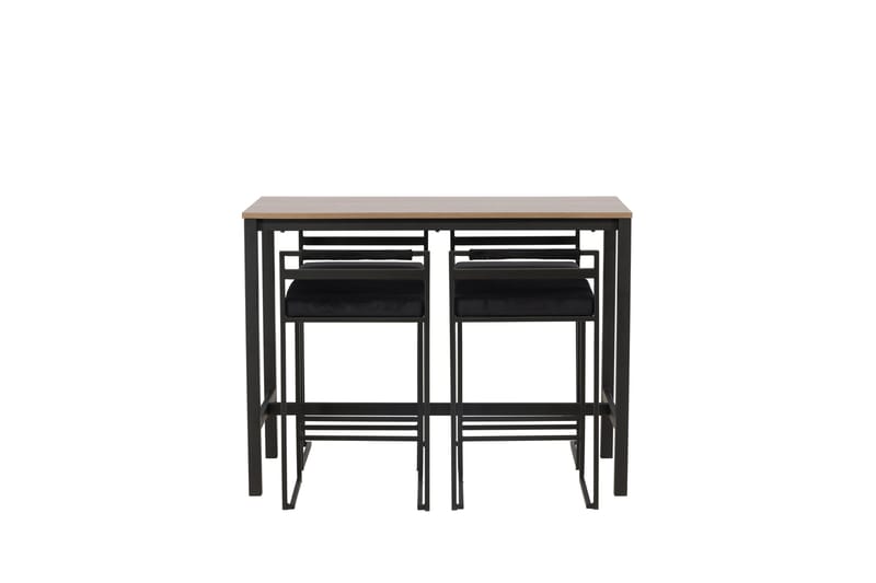 Camden Barbord 60x120 cm med 4 Opelika Stolar - Svart - Möbler - Matplats - Barmöbler - Barbord