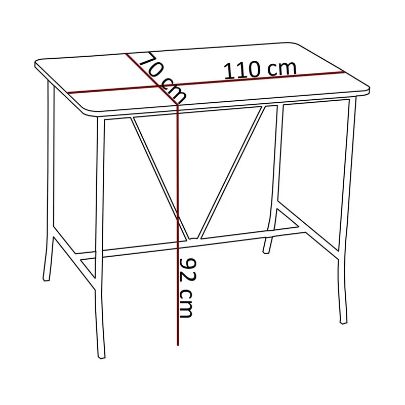 Cenanwesh Barbord - Svart - Möbler - Matplats - Barmöbler - Barbord