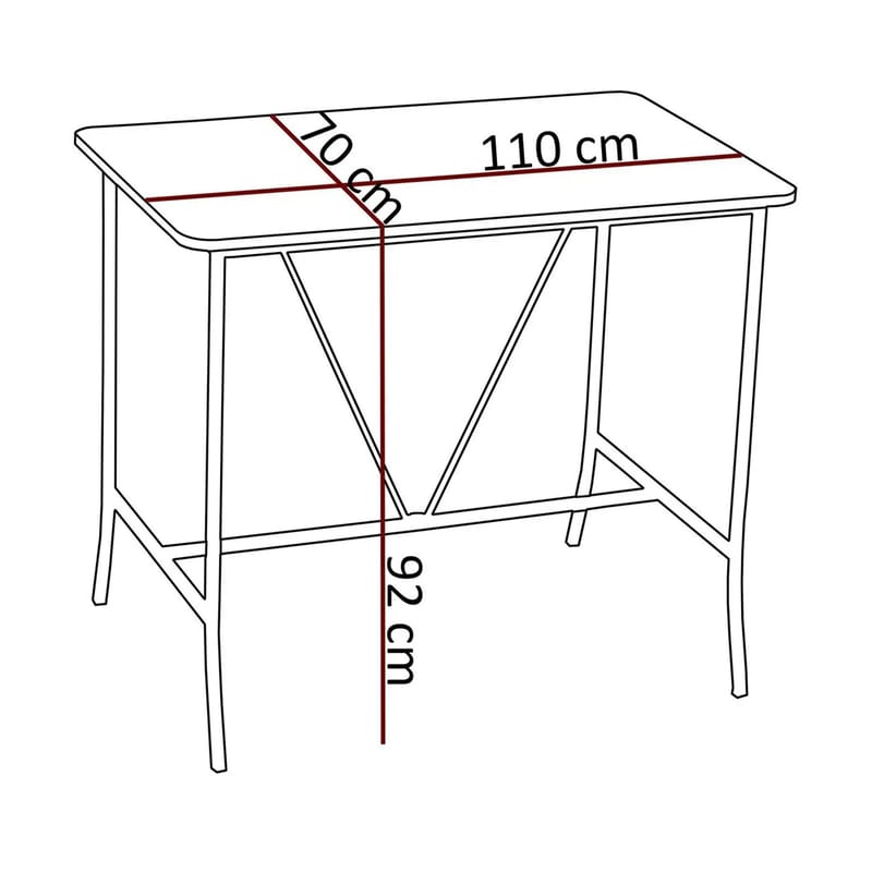 Cenanwesh Barbord - Valnöt - Möbler - Matplats - Barmöbler - Barbord