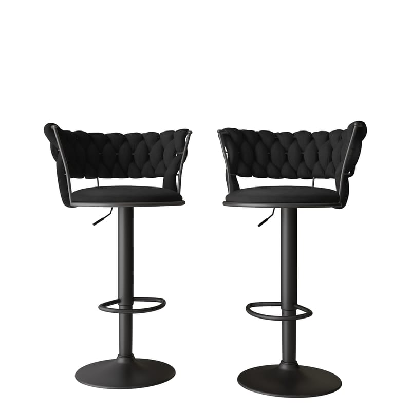 Garrick Barstol 76 cm 2-pack, Svart