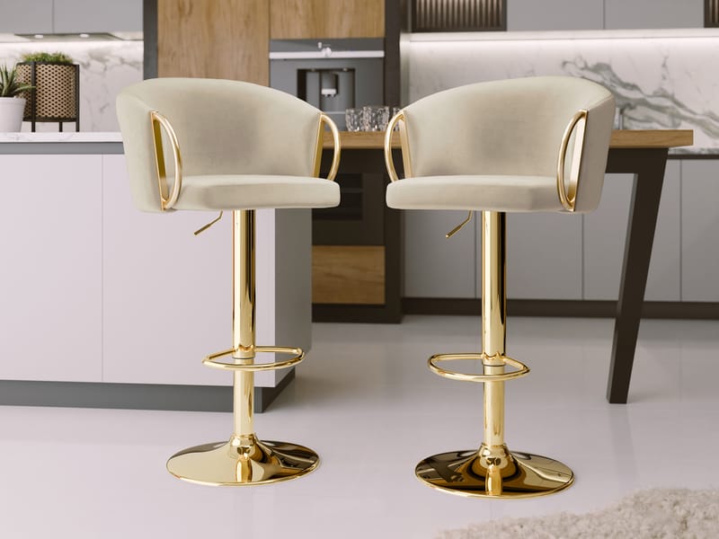 Garrick Barstol 84 cm 2-pack - Beige - Möbler - Matplats - Barmöbler - Barstolar