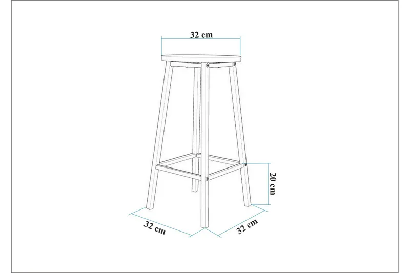 Heran Barstol 62 cm - Svart - Möbler - Matplats - Barmöbler - Barstolar