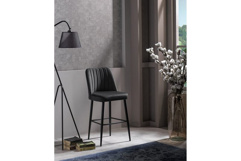 Huddy Bargrupp 49 cm - Antracit/Svart - Möbler - Matplats - Barmöbler - Barstolar