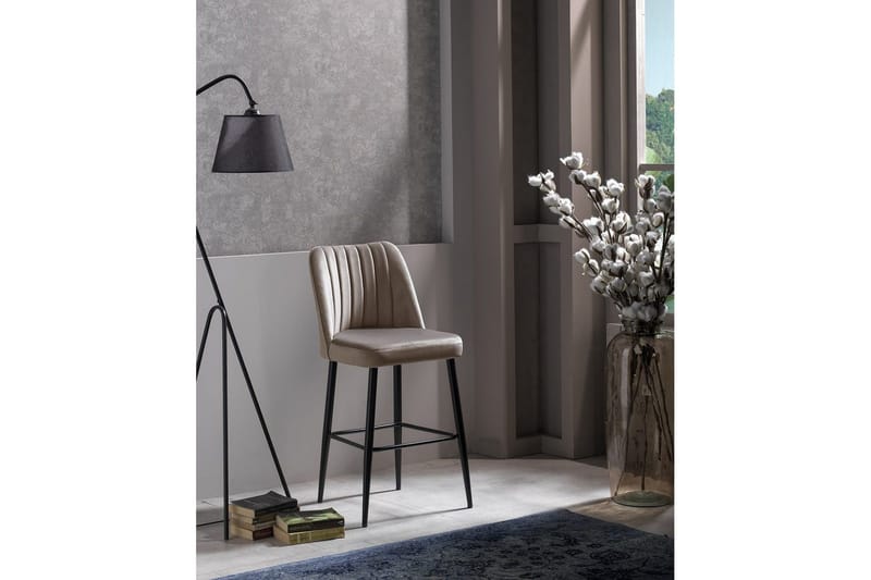 Huddy Bargrupp 49 cm - Cappuccino/Svart - Möbler - Matplats - Barmöbler - Barstolar