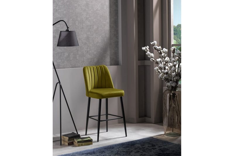 Huddy Bargrupp 49 cm - Gul/Svart - Möbler - Matplats - Barmöbler - Barstolar