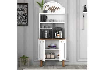 Kaffebarskåp Två Vit / Ek - Vit / Ek - Möbler - Matplats - Barmöbler - Bardisk