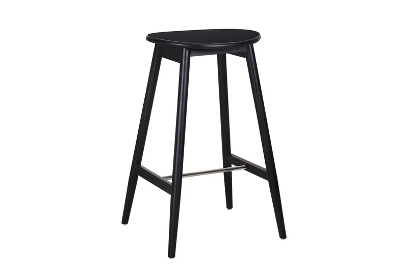 Norden Barstol i trä – barstol utan rygg för kök & bar - Svart - Möbler - Matplats - Barmöbler - Barstolar