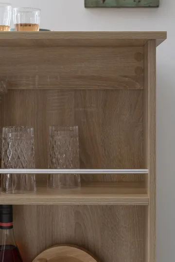 Norova Barbord 120 cm - Sonoma-ek/silver - Möbler - Matplats - Barmöbler - Barbord