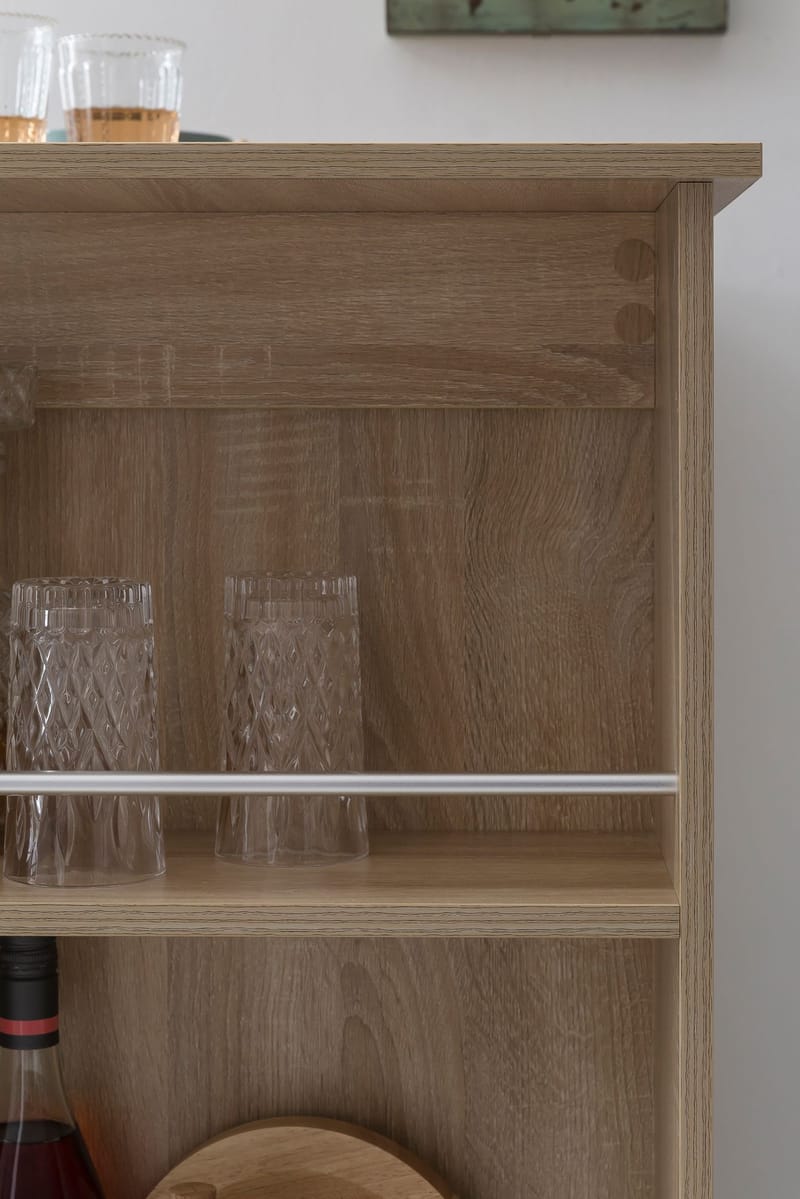 Norova Barbord 120 cm - Sonoma-ek/silver - Möbler - Matplats - Barmöbler - Barbord