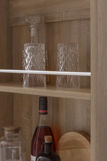 Norova Barbord 120 cm - Sonoma-ek/silver - Möbler - Matplats - Barmöbler - Barbord