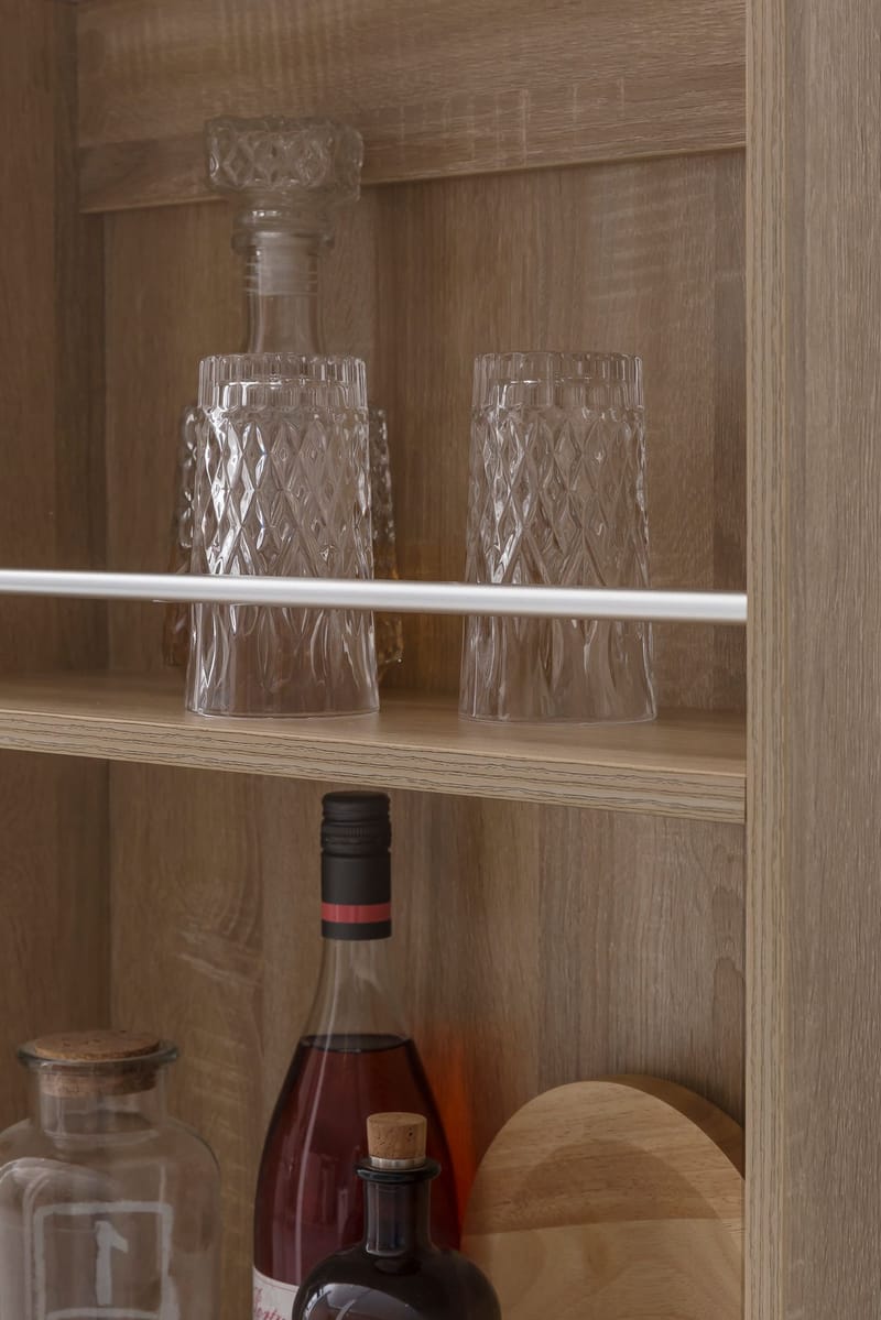 Norova Barbord 120 cm - Sonoma-ek/silver - Möbler - Matplats - Barmöbler - Barbord