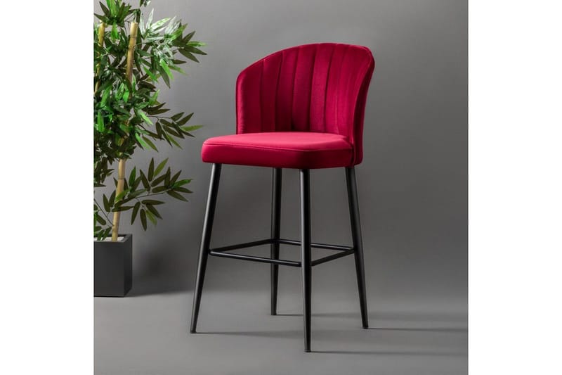 Rubi Bargrupp 52 cm - Röd/Svart - Möbler - Matplats - Barmöbler - Barstolar