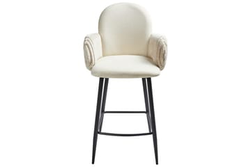 Set med 2 barstolar Amity - Ljusbeige, svart - Möbler - Matplats - Barmöbler - Barstolar
