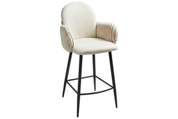 Set med 2 barstolar Amity - Ljusbeige, svart - Möbler - Matplats - Barmöbler - Barstolar
