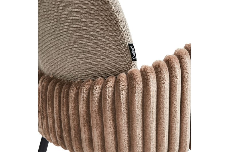 Set med 2 barstolar Amity - Taupe, svart, brun - Möbler - Matplats - Barmöbler - Barstolar