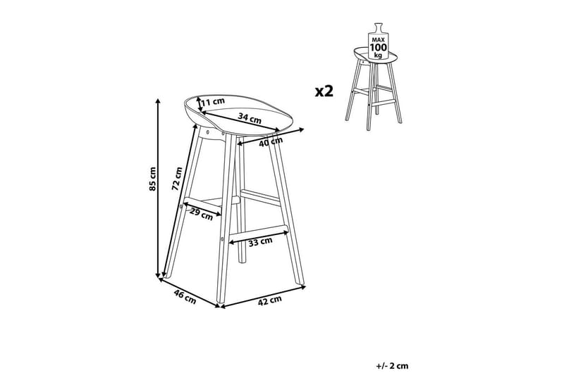 Set med 2 barstolar Micco - Möbler - Matplats - Barmöbler - Barstolar