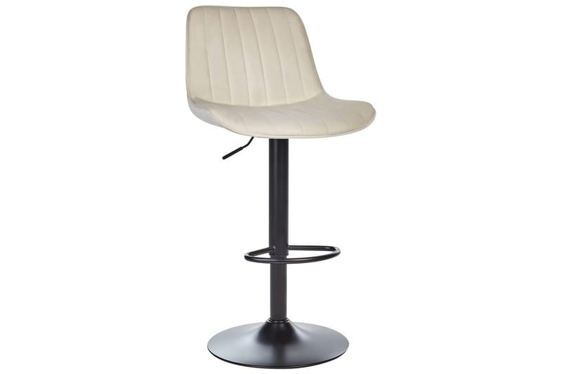 Svängbar stol Dubrovnik set om 2 Ljusbeige-Svart - Ljusbeige-Svart - Möbler - Matplats - Barmöbler - Barstolar