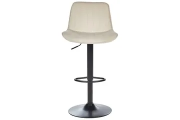 Svängbar stol Dubrovnik set om 2 Ljusbeige-Svart - Ljusbeige-Svart - Möbler - Matplats - Barmöbler - Barstolar