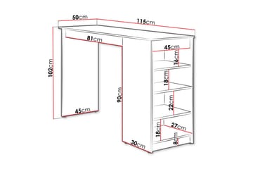 Torvik Barbord 50x115 cm - Beige - Möbler - Matplats - Barmöbler - Barbord