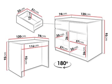 Valricon Köksö 120 cm - vit - Förvaring - Förvaringsmöbler - Köksö