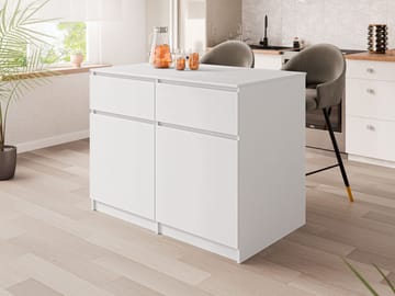 Valricon Köksö 120 cm - vit - Förvaring - Förvaringsmöbler - Köksö