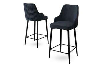 Ydra Bargrupp 45 cm - Antracit/Svart - Möbler - Matplats - Barmöbler - Barstolar