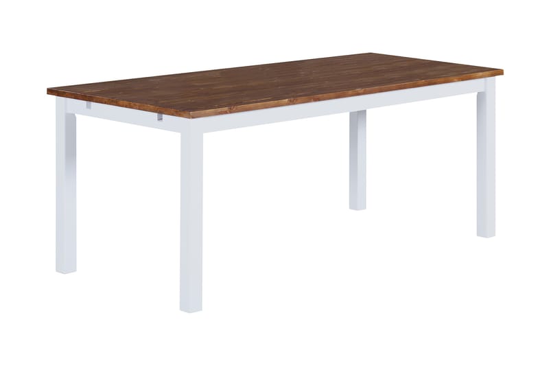 BARROW Förlängningsbart Matbord 90 cm Natur/Vit - Bord - Matbord & köksbord